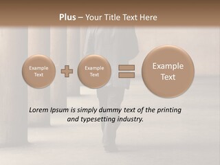 Fired Employee Outdoors Leaving PowerPoint Template