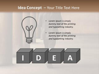 Fired Employee Outdoors Leaving PowerPoint Template