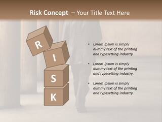 Fired Employee Outdoors Leaving PowerPoint Template