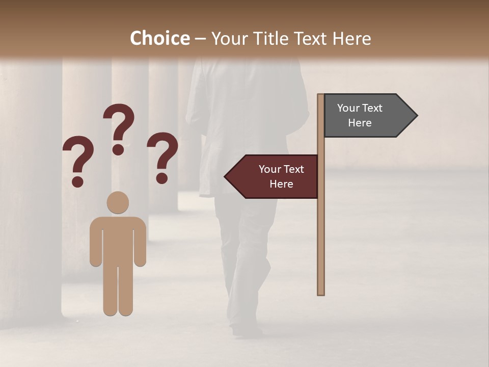 Fired Employee Outdoors Leaving PowerPoint Template