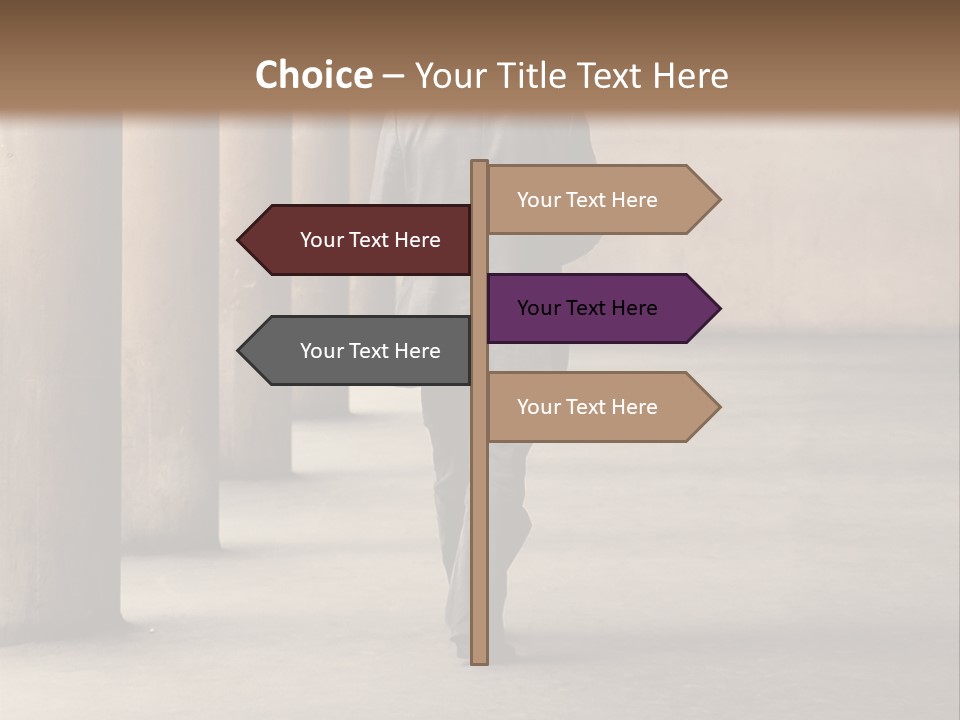 Fired Employee Outdoors Leaving PowerPoint Template