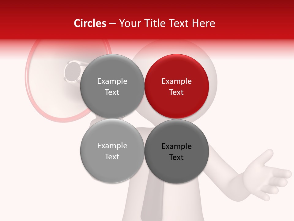 Information Shouting Announce PowerPoint Template