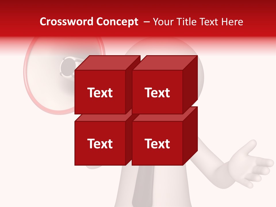 Information Shouting Announce PowerPoint Template