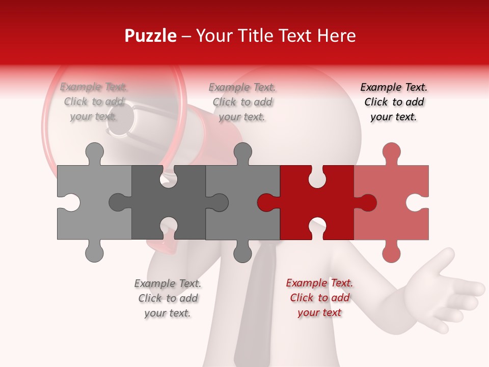 Information Shouting Announce PowerPoint Template