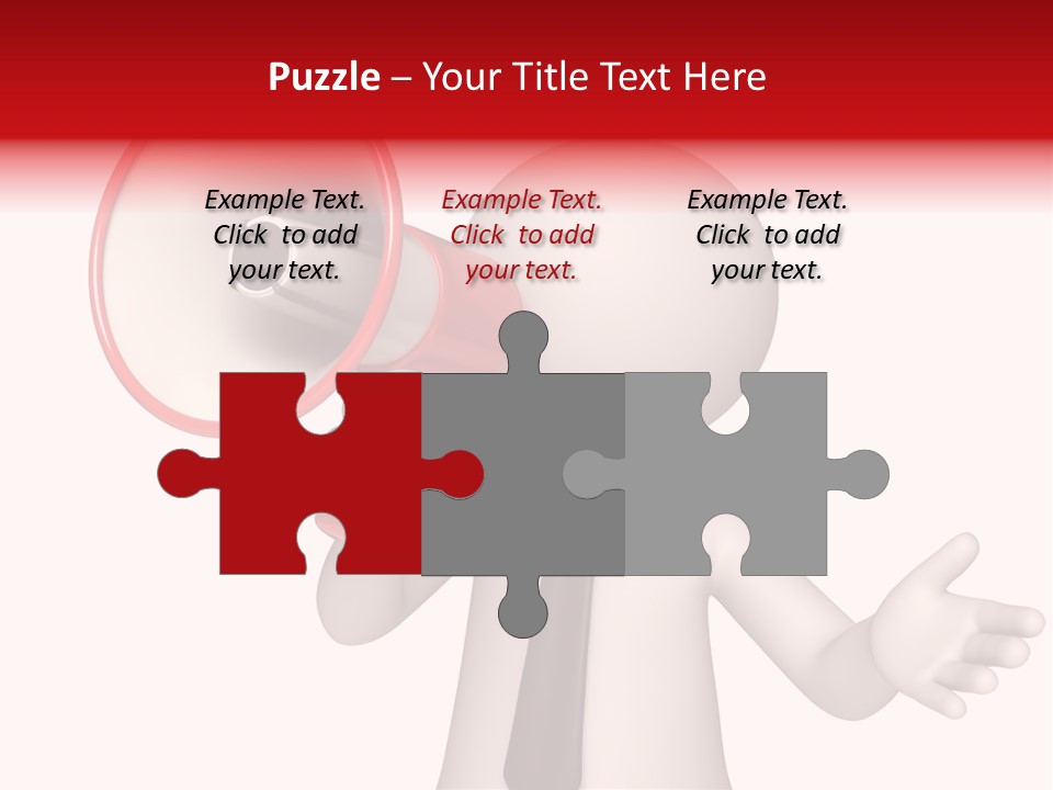 Information Shouting Announce PowerPoint Template