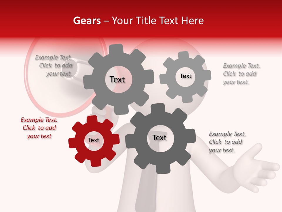 Information Shouting Announce PowerPoint Template