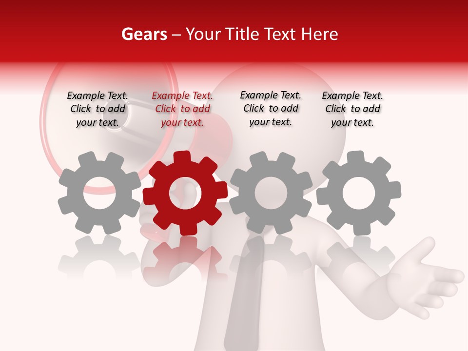 Information Shouting Announce PowerPoint Template