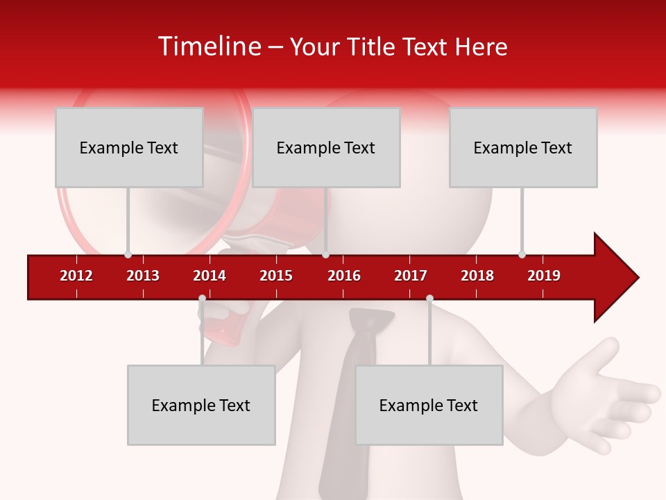 Information Shouting Announce PowerPoint Template
