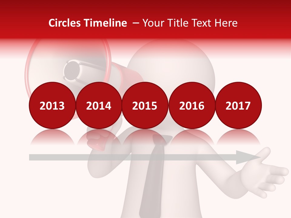 Information Shouting Announce PowerPoint Template