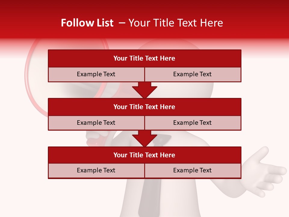 Information Shouting Announce PowerPoint Template