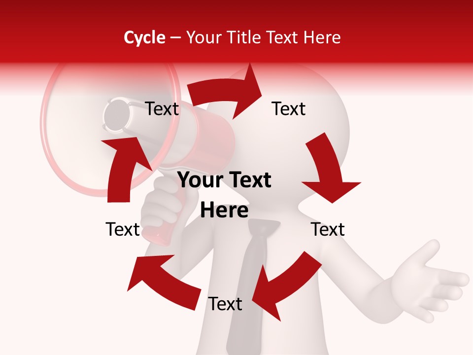 Information Shouting Announce PowerPoint Template