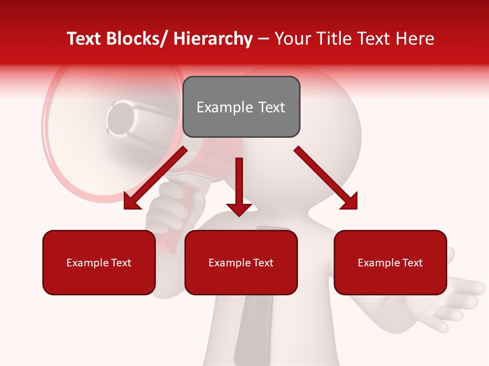 Information Shouting Announce PowerPoint Template