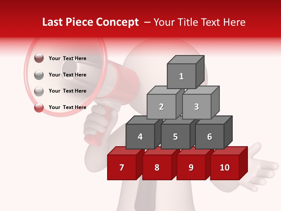 Information Shouting Announce PowerPoint Template