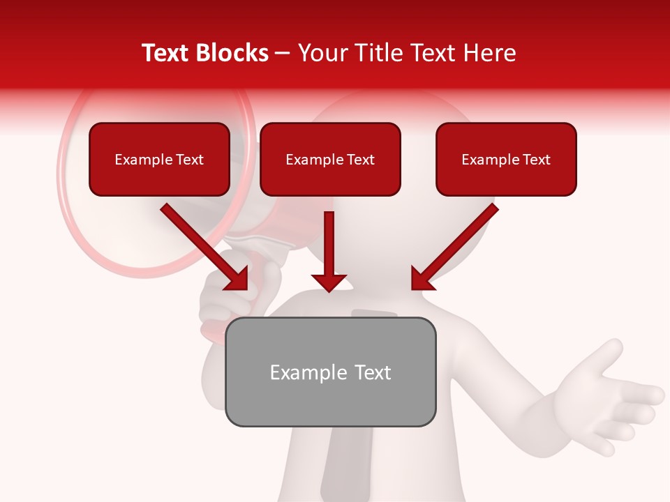 Information Shouting Announce PowerPoint Template