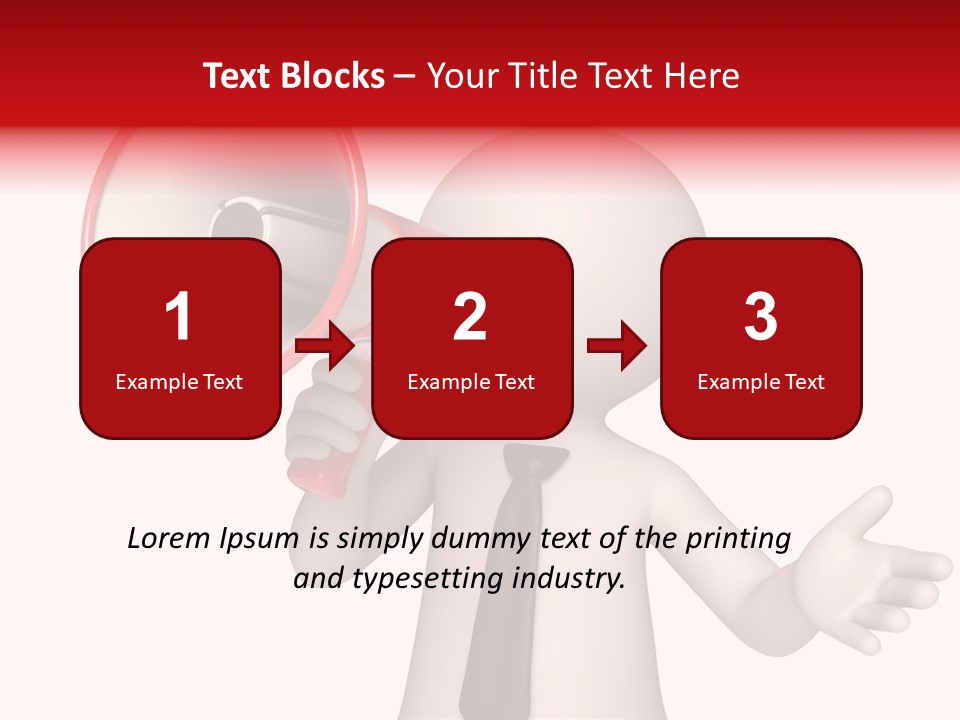 Information Shouting Announce PowerPoint Template