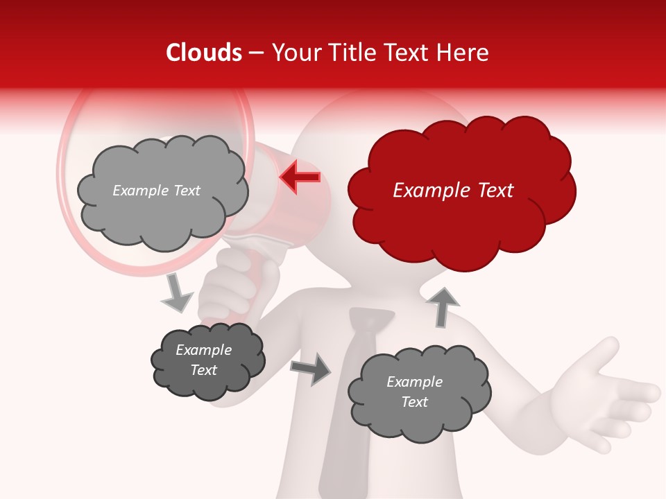 Information Shouting Announce PowerPoint Template