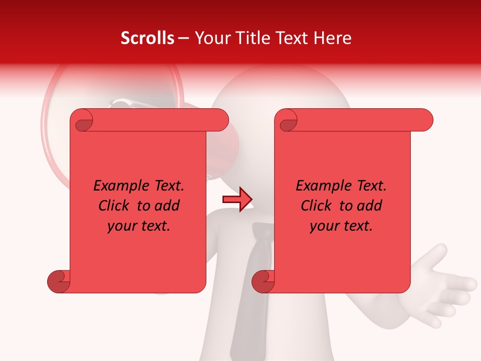 Information Shouting Announce PowerPoint Template