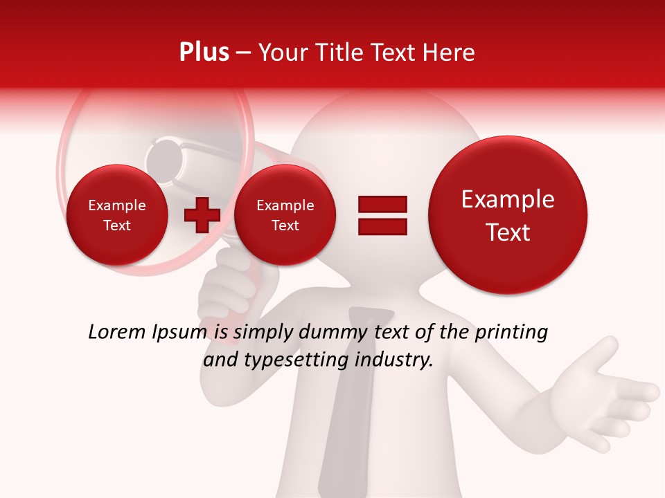 Information Shouting Announce PowerPoint Template