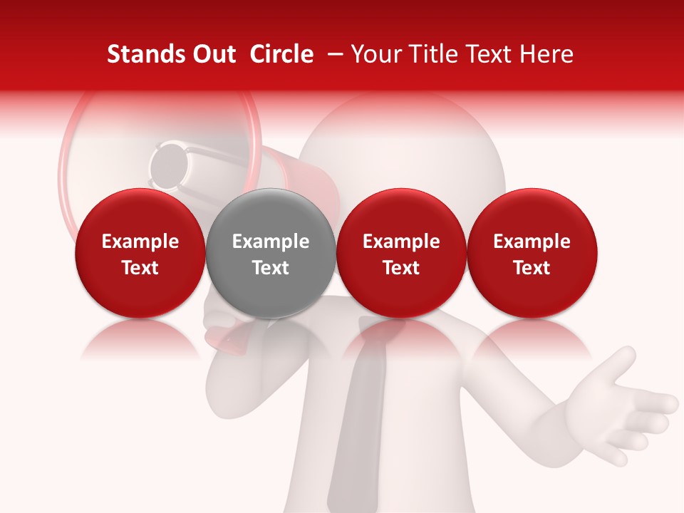 Information Shouting Announce PowerPoint Template