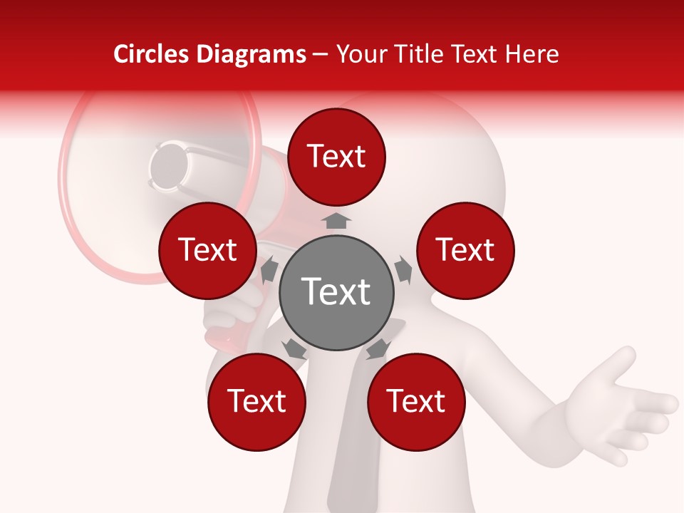 Information Shouting Announce PowerPoint Template