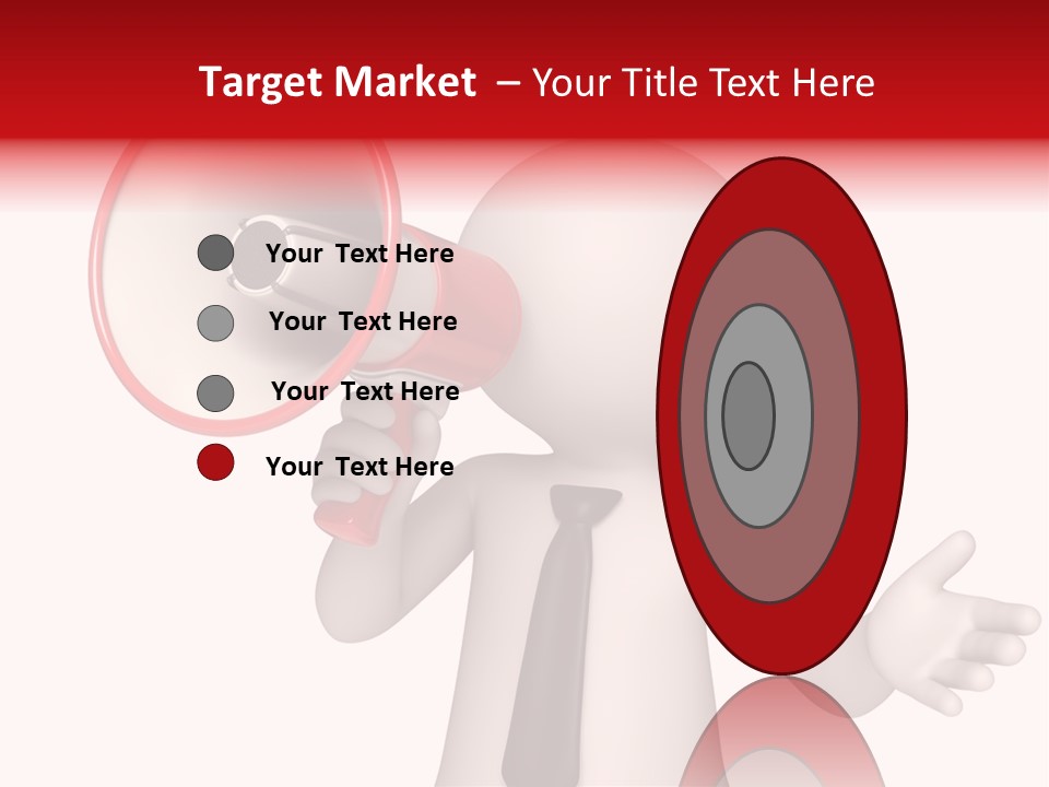 Information Shouting Announce PowerPoint Template