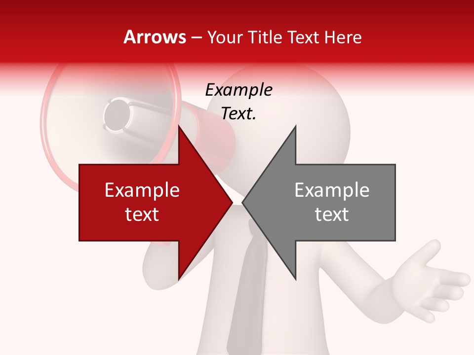 Information Shouting Announce PowerPoint Template