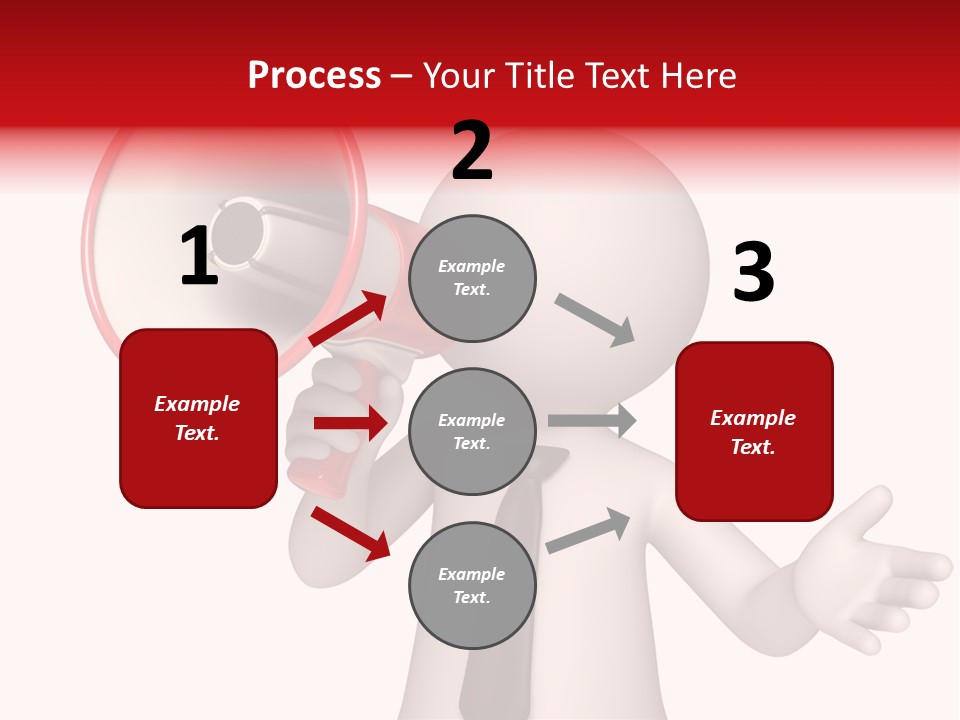 Information Shouting Announce PowerPoint Template