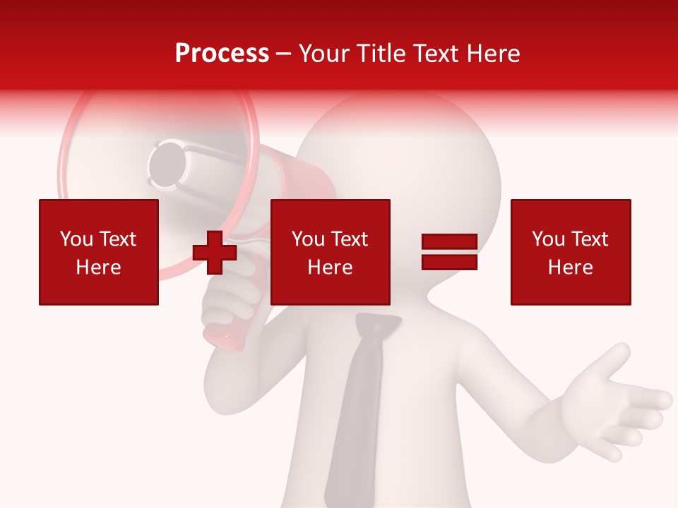 Information Shouting Announce PowerPoint Template