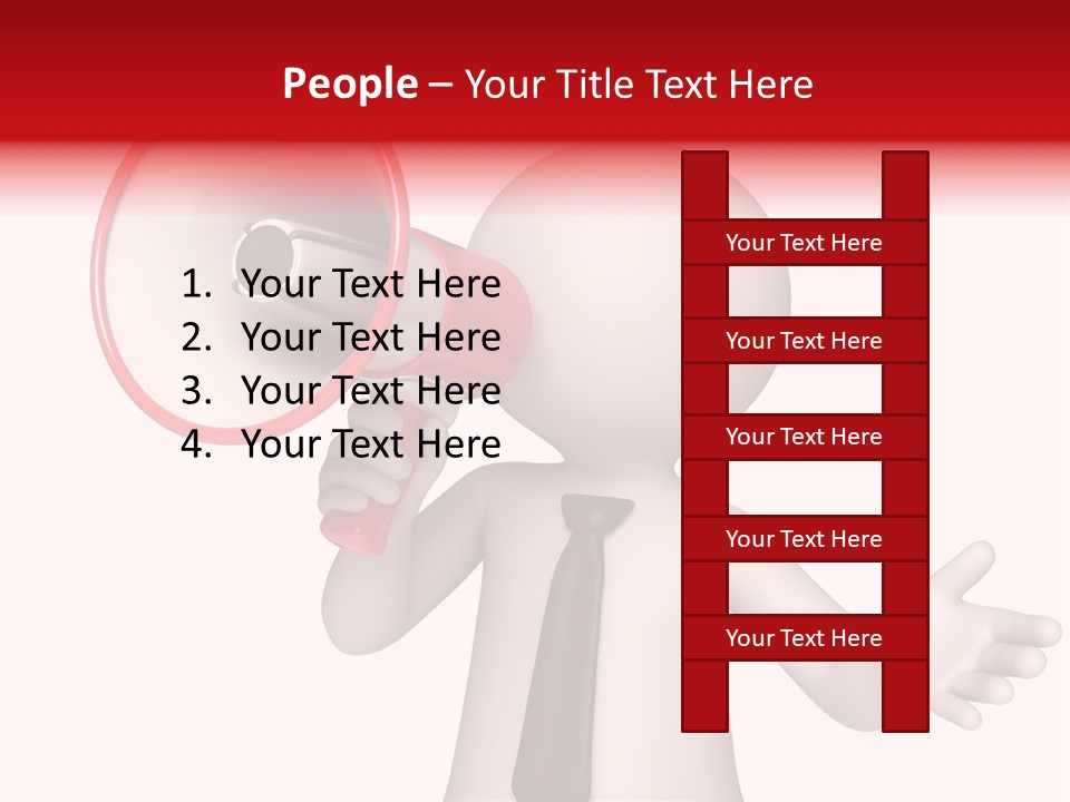 Information Shouting Announce PowerPoint Template