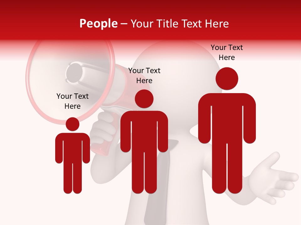 Information Shouting Announce PowerPoint Template