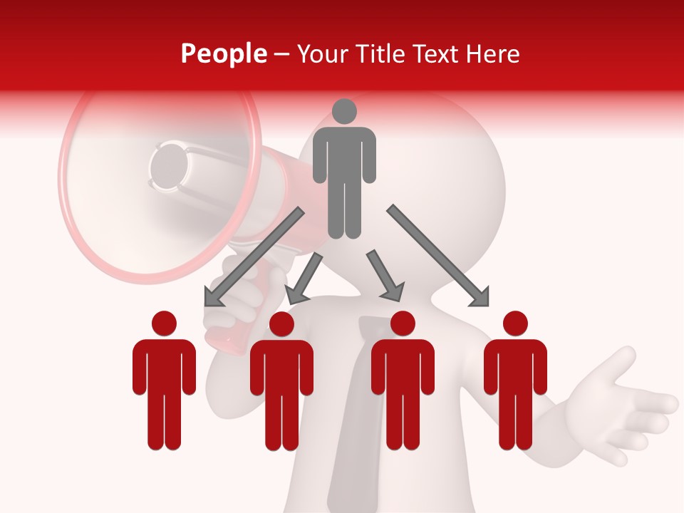 Information Shouting Announce PowerPoint Template