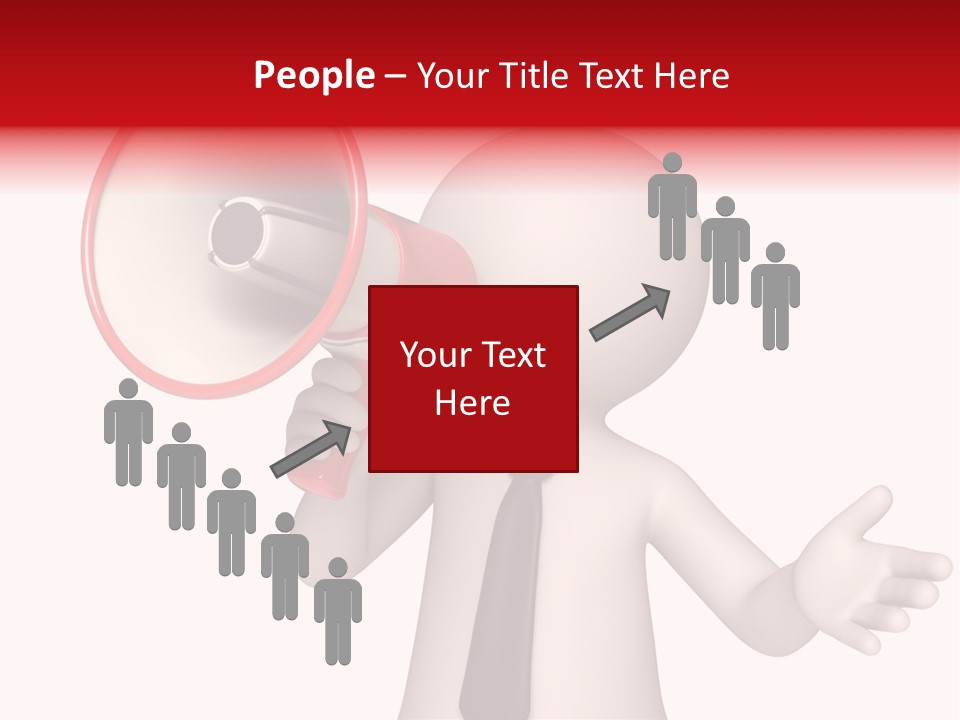 Information Shouting Announce PowerPoint Template