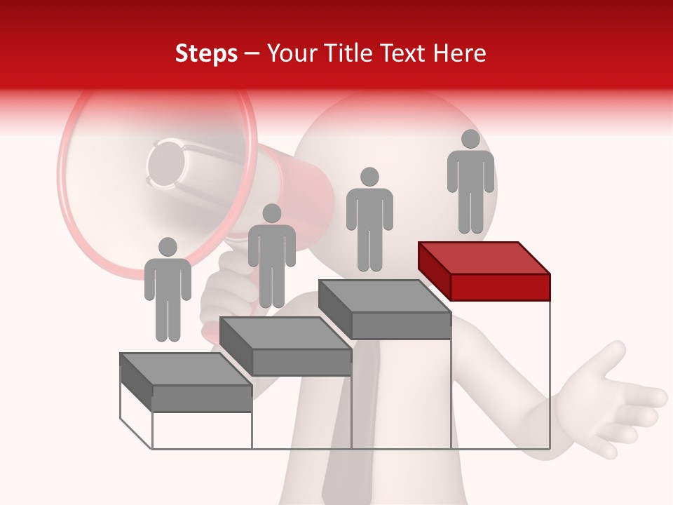 Information Shouting Announce PowerPoint Template