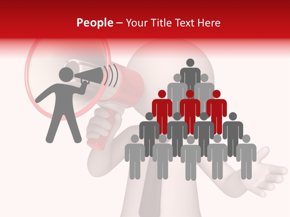 Information Shouting Announce PowerPoint Template