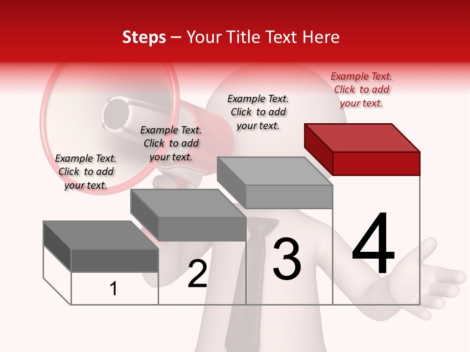 Information Shouting Announce PowerPoint Template