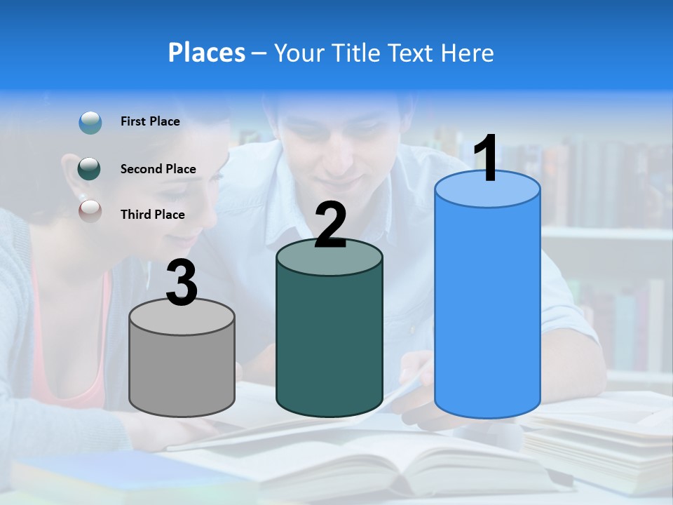 Woman College Book PowerPoint Template