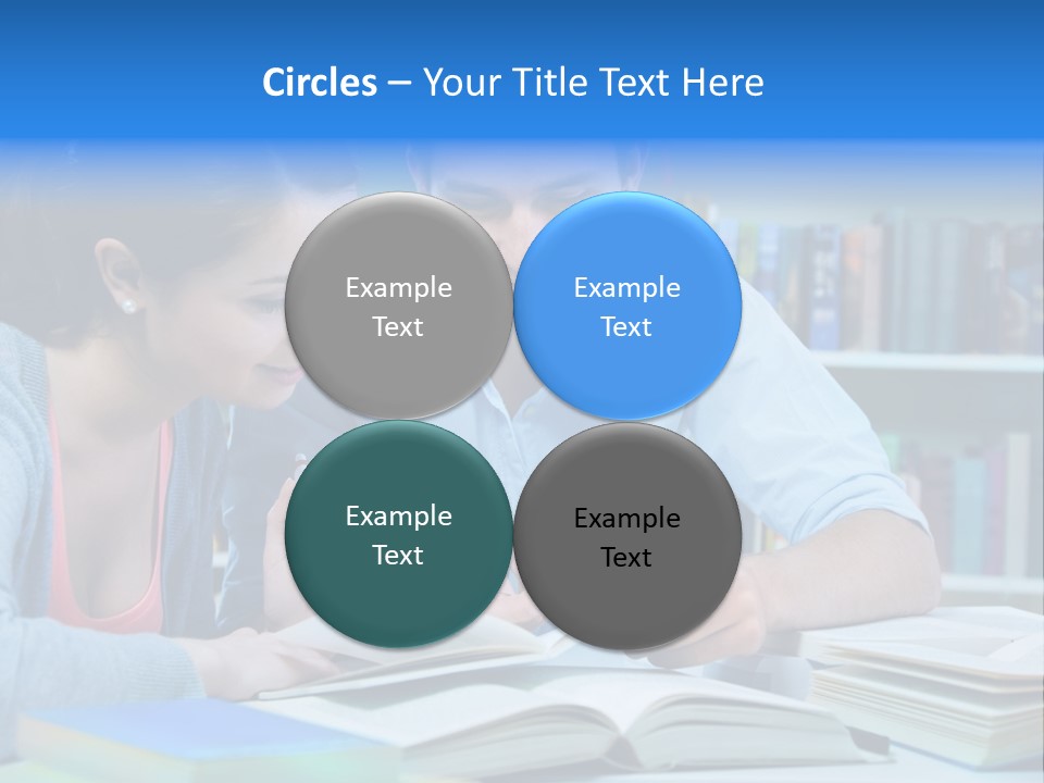Woman College Book PowerPoint Template