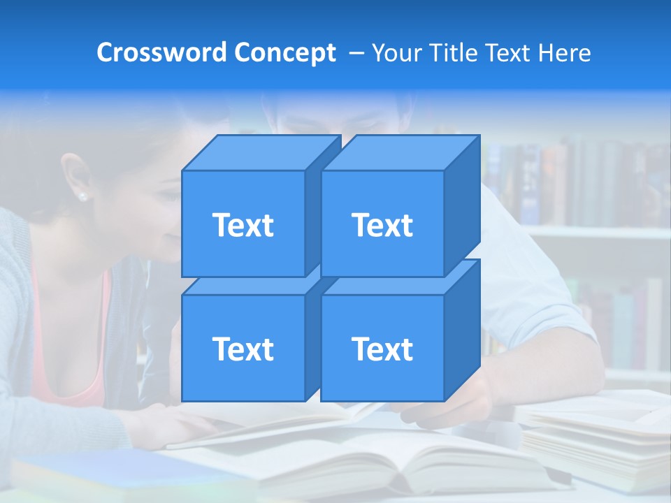 Woman College Book PowerPoint Template