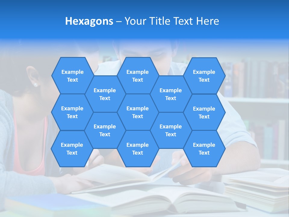 Woman College Book PowerPoint Template