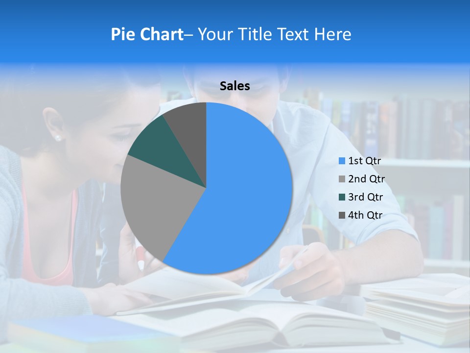Woman College Book PowerPoint Template
