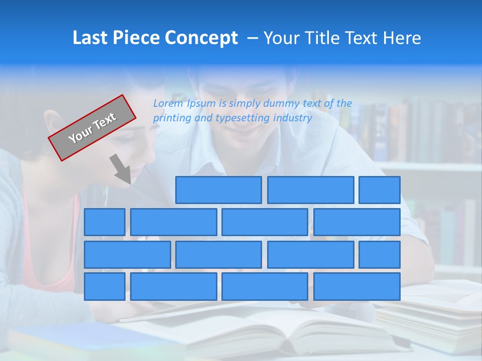 Woman College Book PowerPoint Template