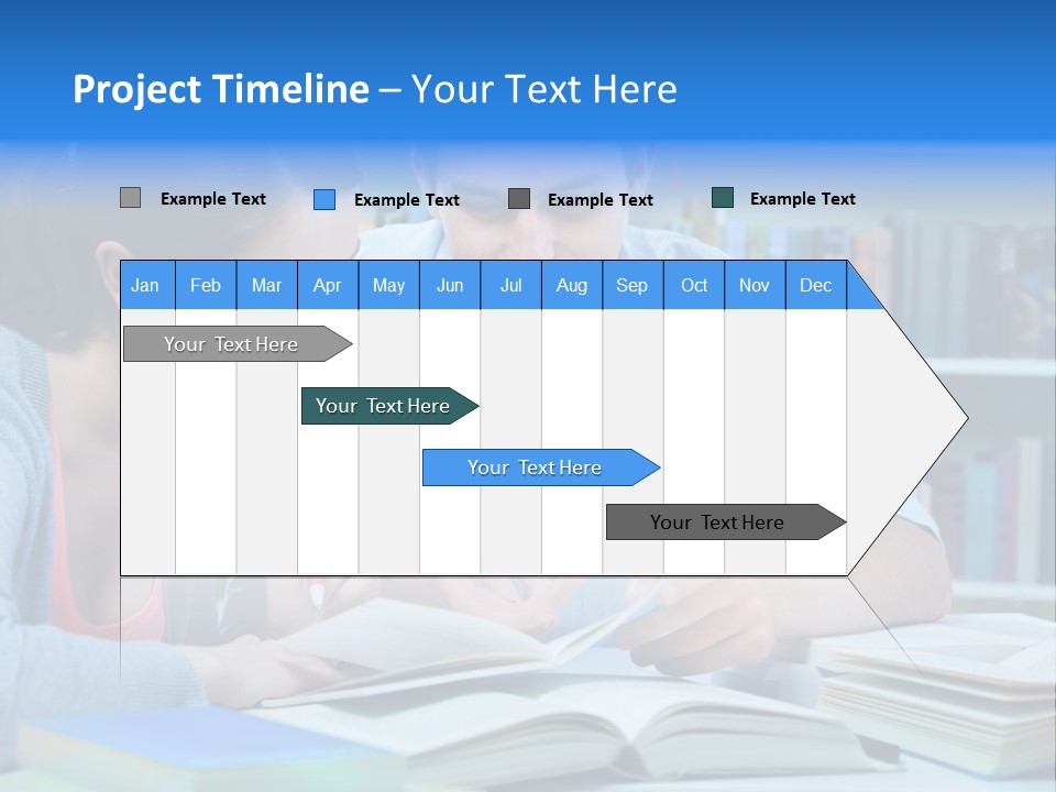 Woman College Book PowerPoint Template