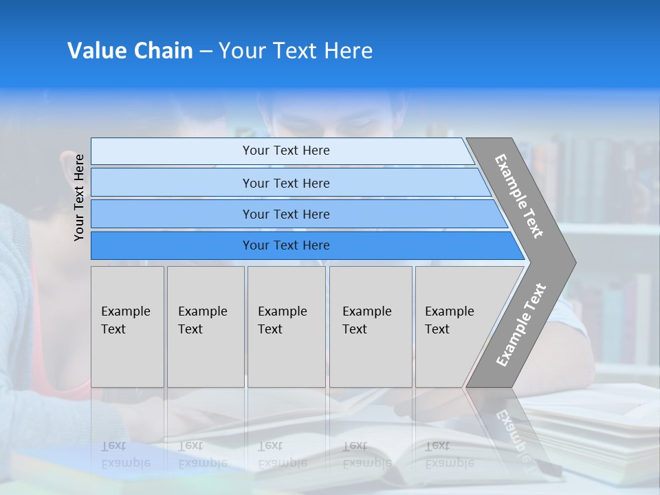 Woman College Book PowerPoint Template