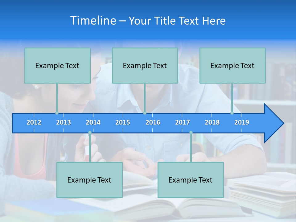 Woman College Book PowerPoint Template