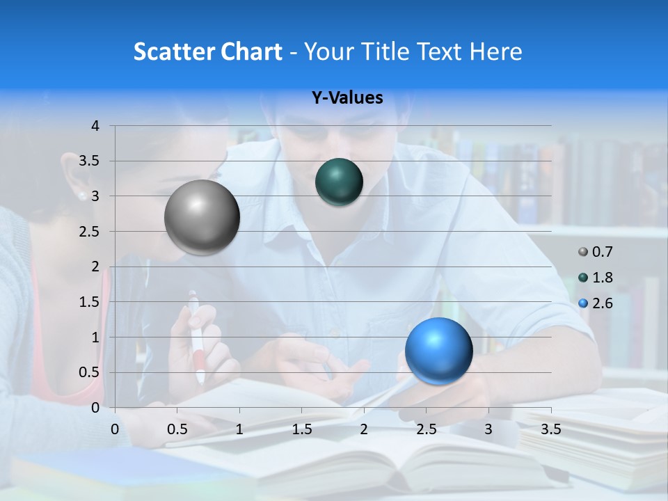 Woman College Book PowerPoint Template