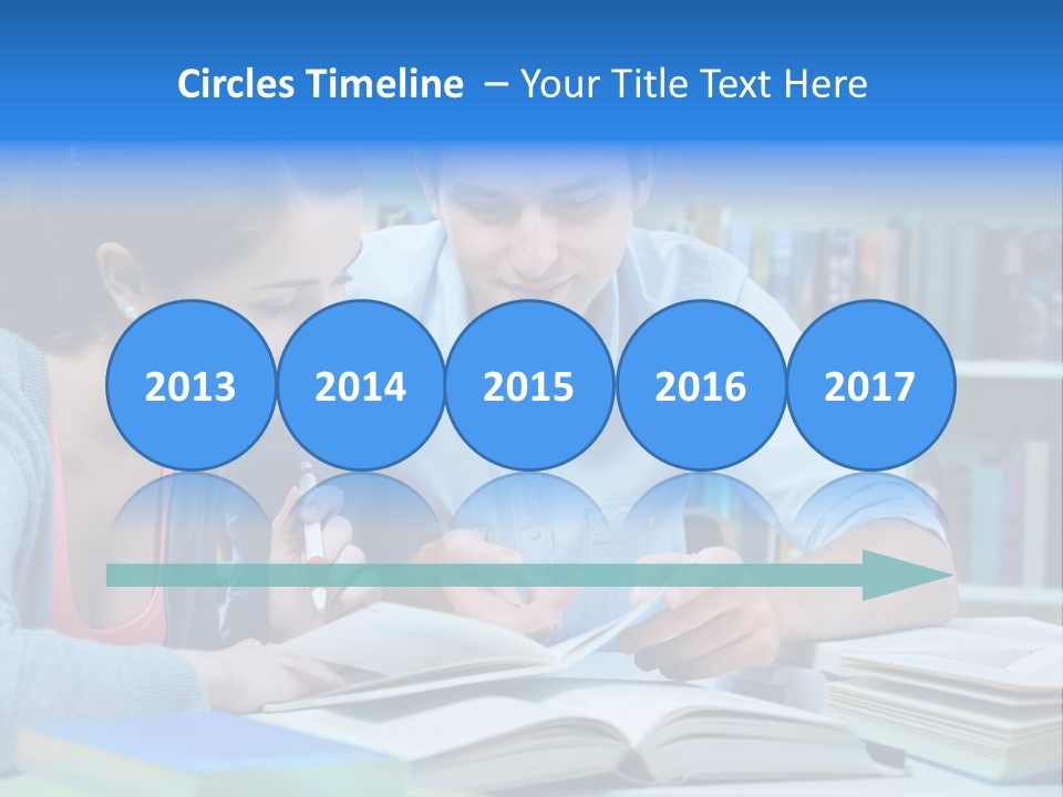 Woman College Book PowerPoint Template