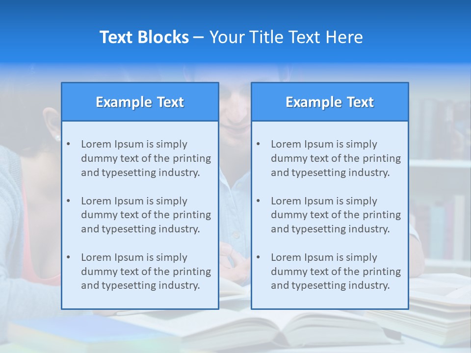 Woman College Book PowerPoint Template