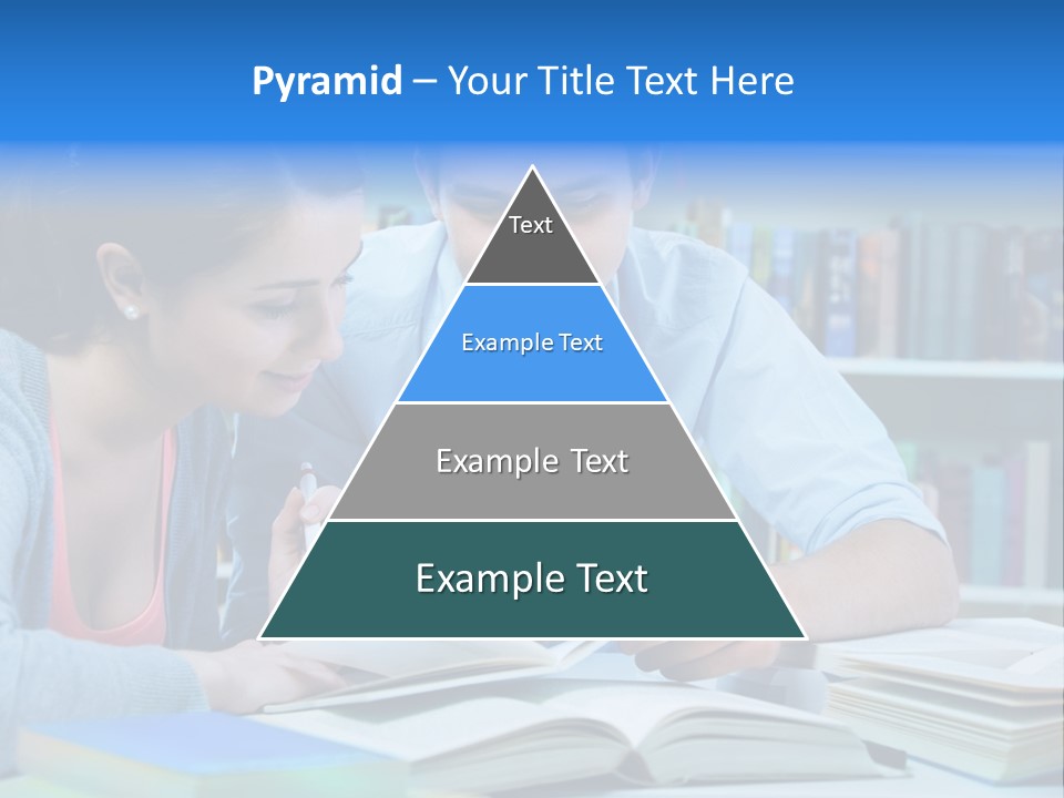 Woman College Book PowerPoint Template