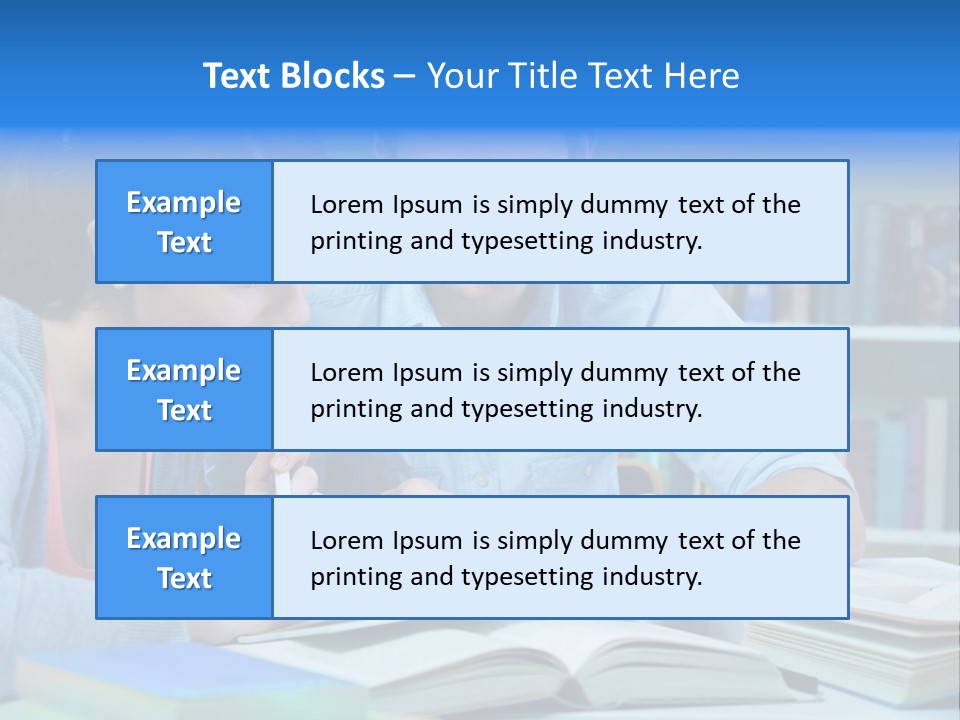 Woman College Book PowerPoint Template