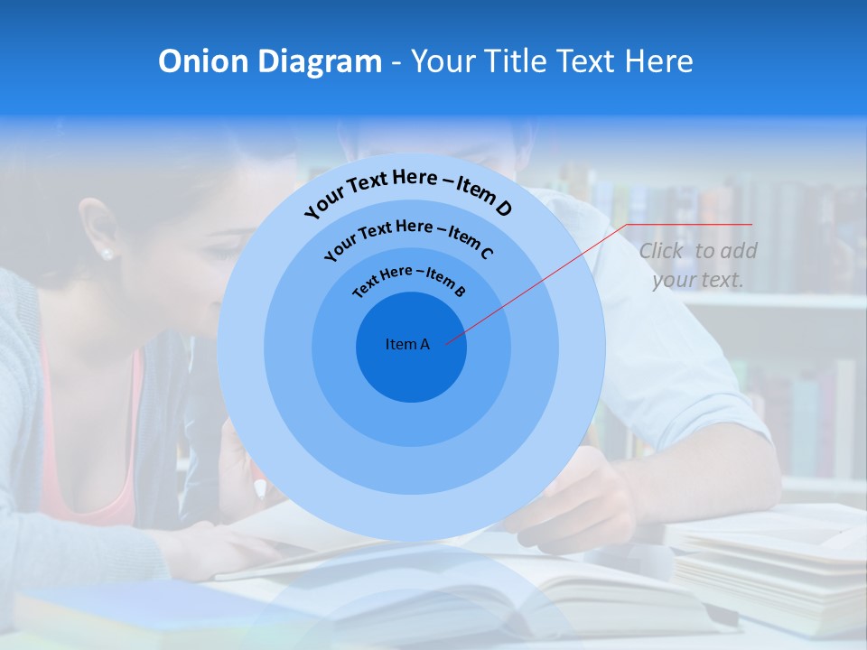 Woman College Book PowerPoint Template